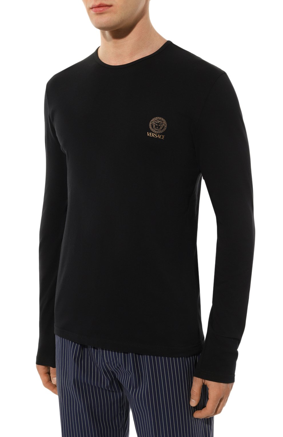 Хлопковый лонгслив VERSACE, арт. AUU01007/1A10011, фото 3