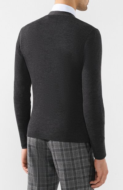 Шерстяной кардиган на пуговицах с v-образным вырезом RALPH LAUREN, арт. 790714519, фото 4