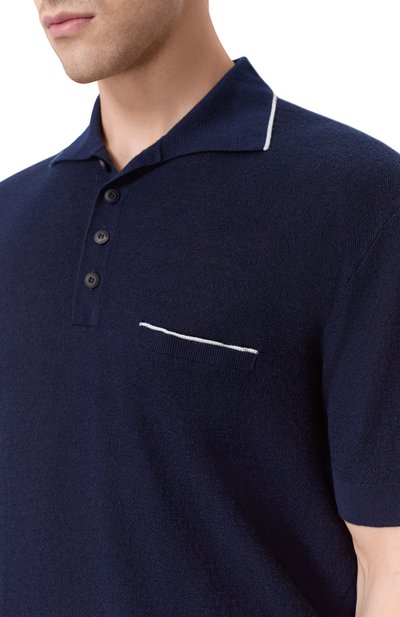 Поло из кашемира и шелка GIORGIO ARMANI, арт. GM003145/AF24734, фото 5