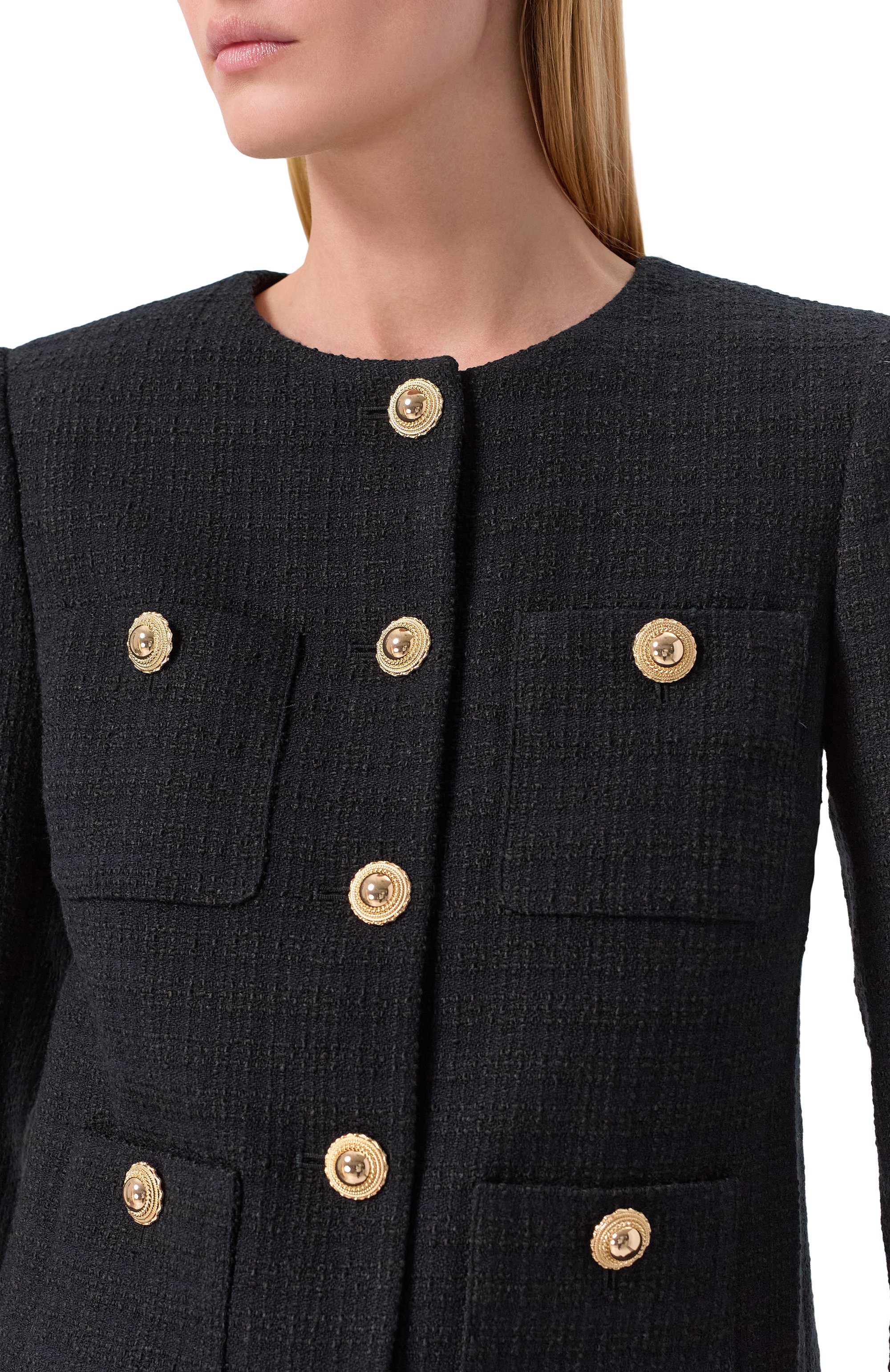 Твидовый жакет SELF-PORTRAIT, арт. AW25088JB, фото 5