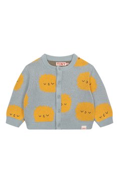 Детский хлопковый кардиган TINYCOTTONS голубого цвета, арт. SS25-316 | Фото 1 (Нос: Не проставлено; Кросс-КТ НВ: Кардиганы; Материал внешний: Хлопок; Ростовка одежда: 3 мес | 62 см, 18 мес | 86 см, 9 мес | 74 см, 6 мес | 68 см, 12 мес | 80 см, 24 мес | 92 см)