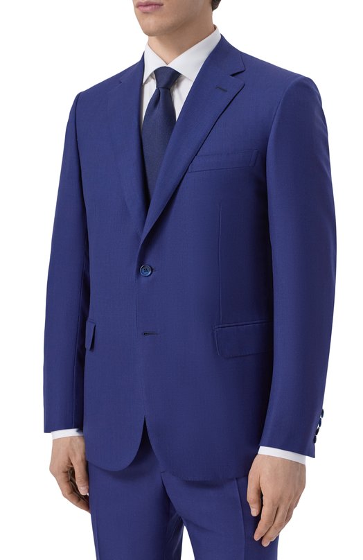 Шерстяной костюм Brioni RA009L/01A4C Синий  RA009L/01A4C Фото 2