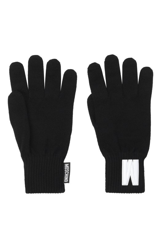Шерстяные перчатки Moschino 60804/M5878 Чёрный  60804/M5878 Фото 3