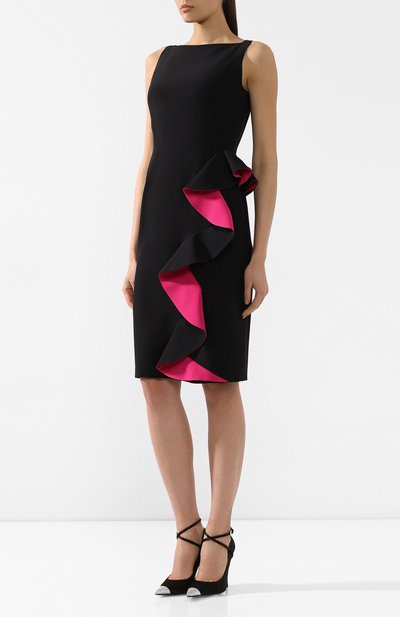 Платье с оборкой ALEXANDER MCQUEEN, арт. 605290/QEAAA, фото 3