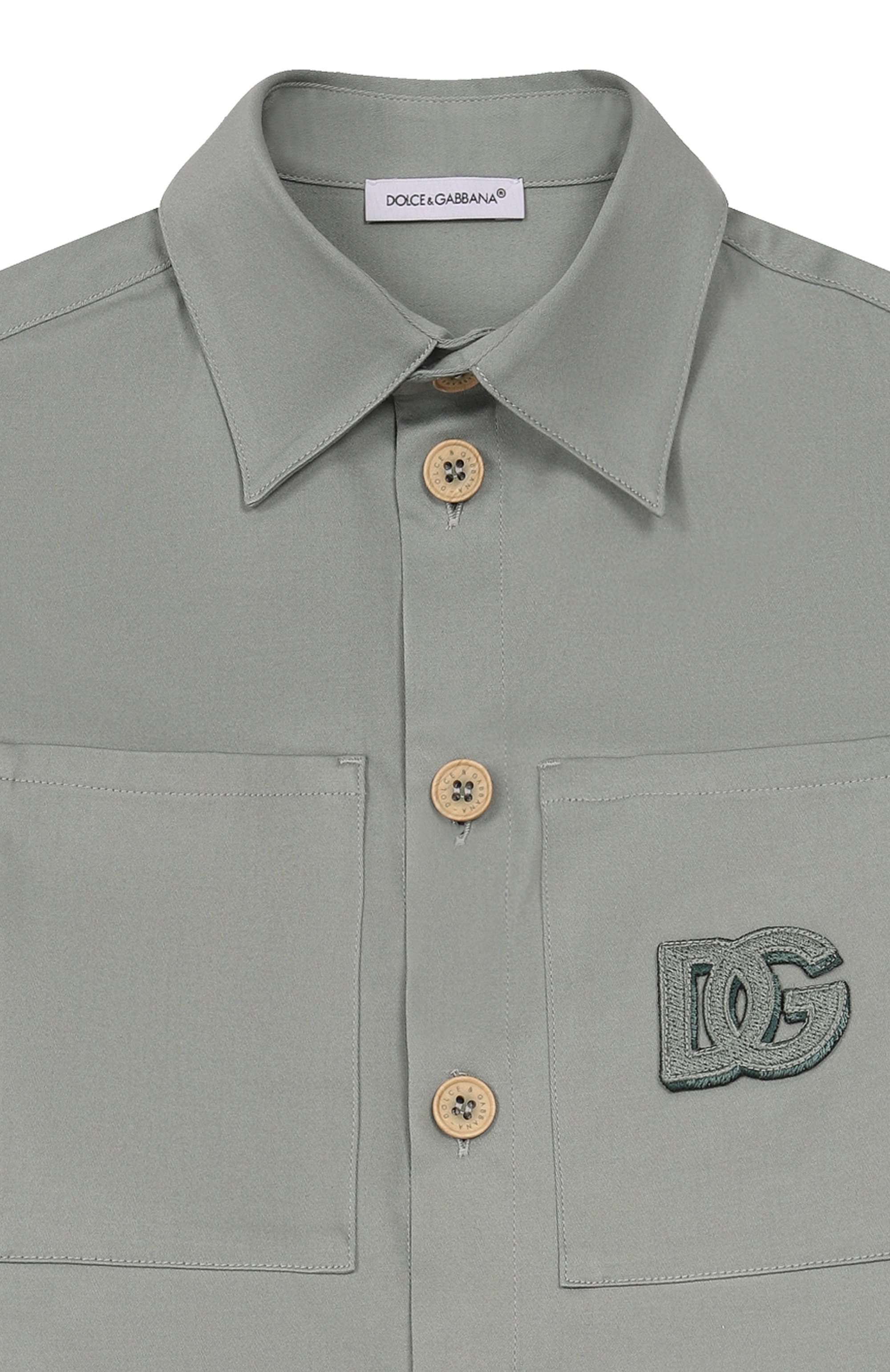 Хлопковая рубашка DOLCE & GABBANA, арт. L44S68/FUFKA, фото 3