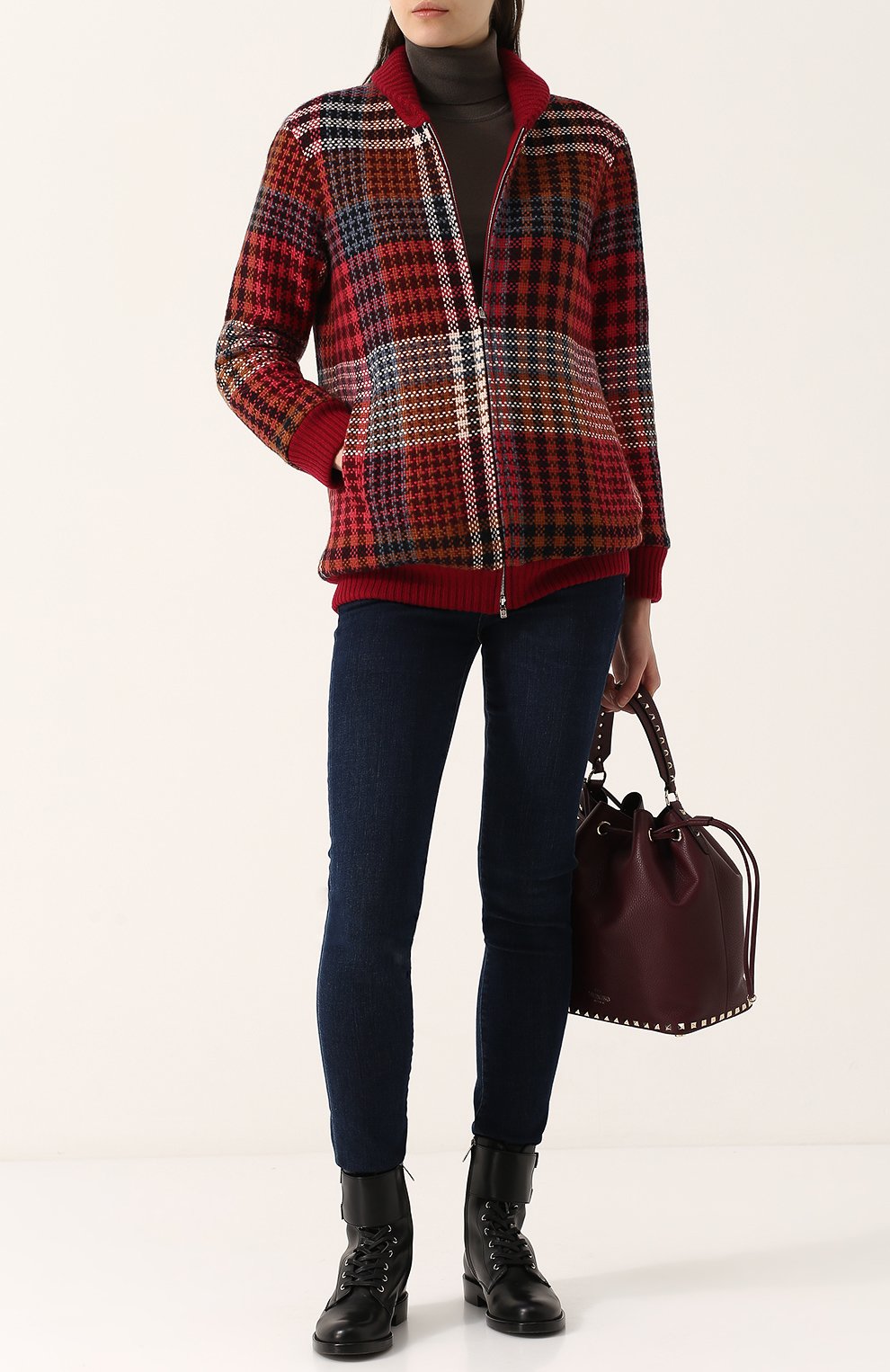 Двубортный вязаный бомбер на молнии LORO PIANA, арт. FAG4349, фото 2