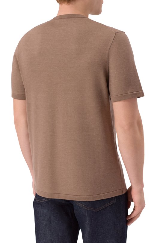 Шерстяная футболка Bogner 88381222 Бежевый  88381222 Фото 4