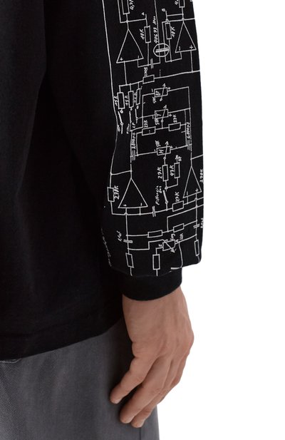 Хлопковый лонгслив UNDERCOVER черного цвета по цене 53750 руб., арт. UC2E4814-1, фото 5 Хлопковый лонгслив UNDERCOVER, арт. UC2E4814-1, фото 5