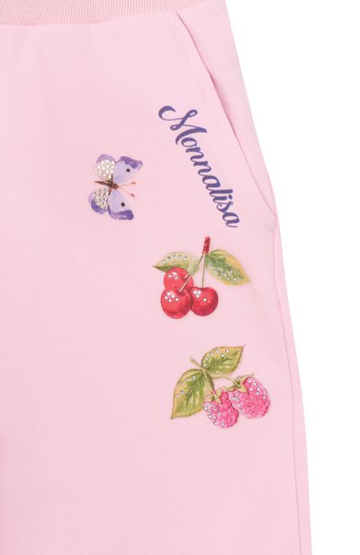 Хлопковые джоггеры MONNALISA, арт. 19E415, фото 3