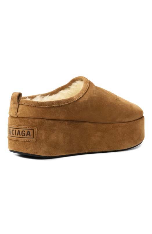 Замшевые сабо Alaska Balenciaga 825258/WBFC1 Коричневый  825258/WBFC1 Фото 5