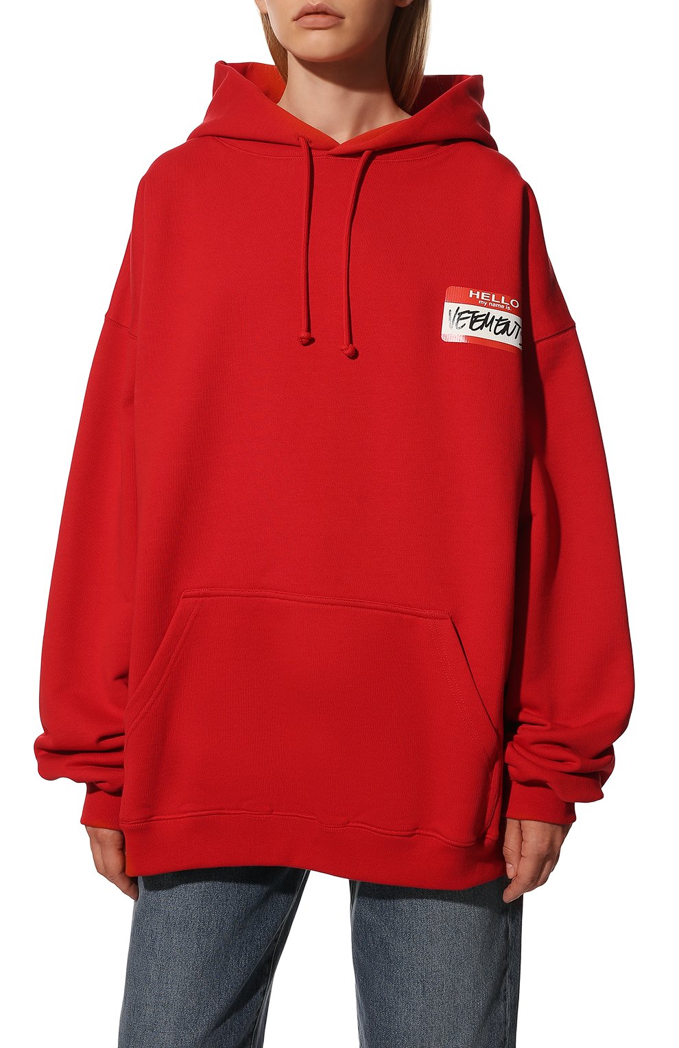 Хлопковое худи VETEMENTS, арт. UE52TR390R 1601/W, фото 3
