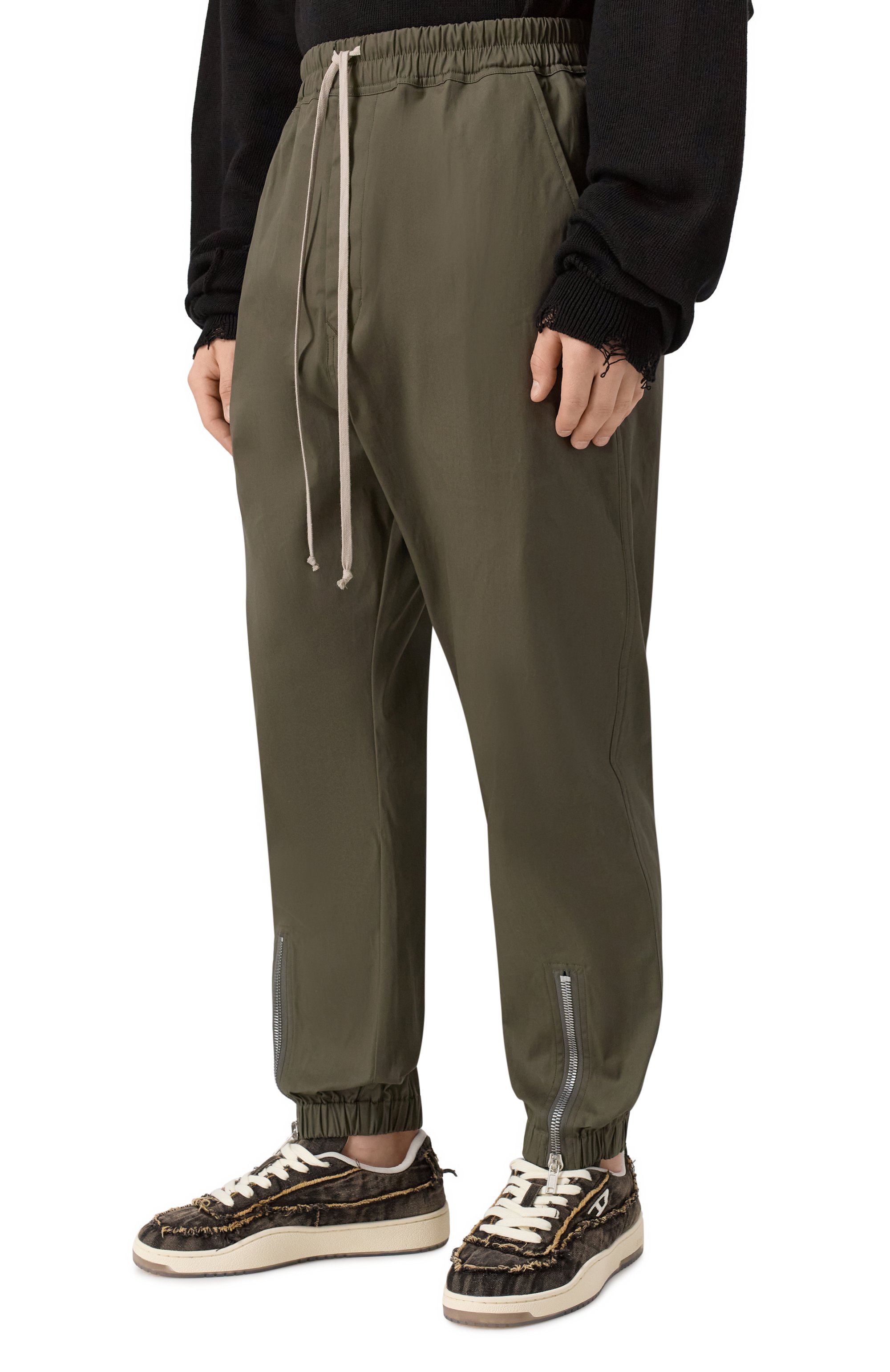 Хлопковые джоггеры RICK OWENS, арт. RU02E1331/TE, фото 3