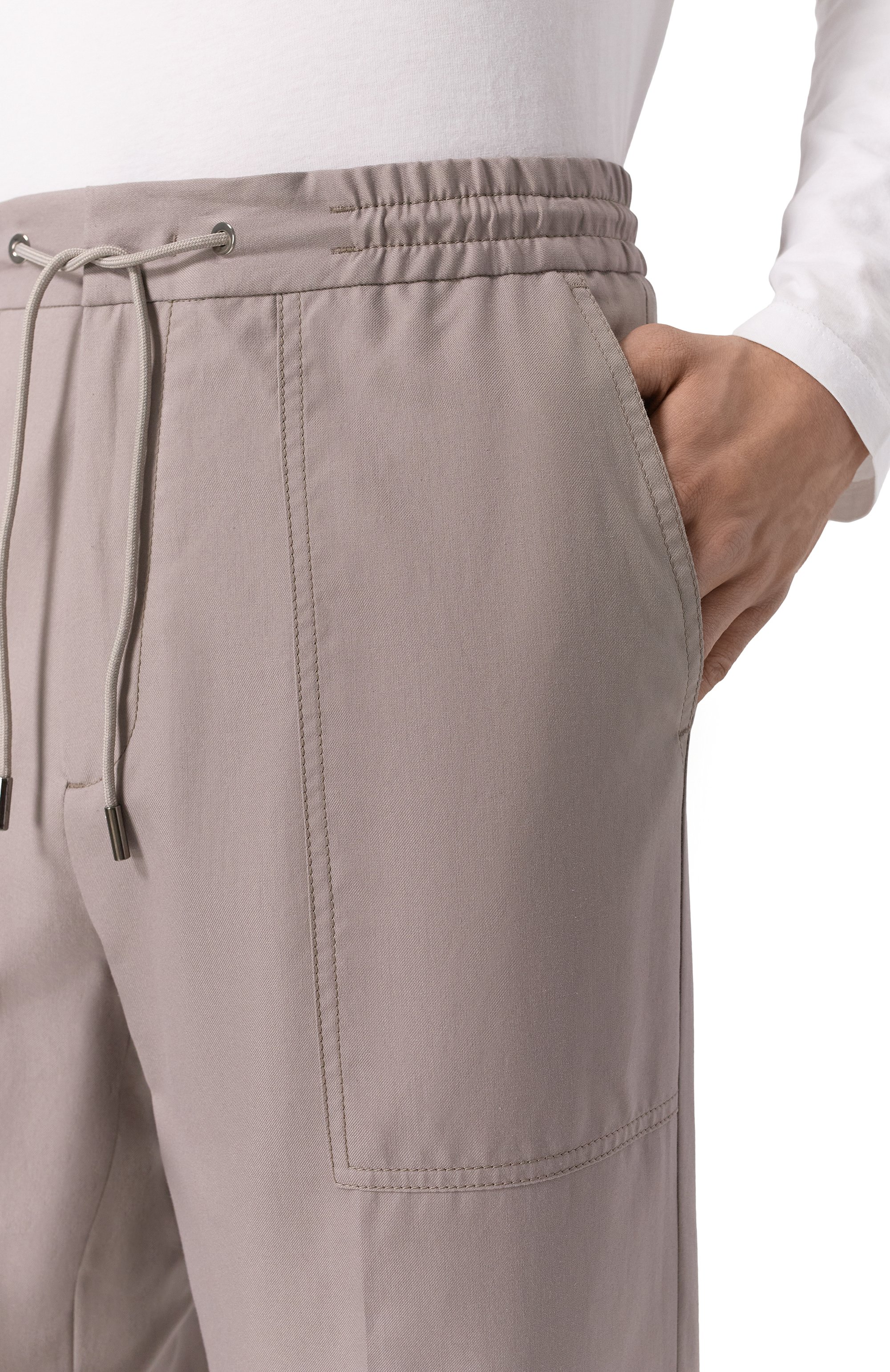 Брюки из хлопка и шелка MVST, арт. 25E/X1P/0/B041/0207, фото 5