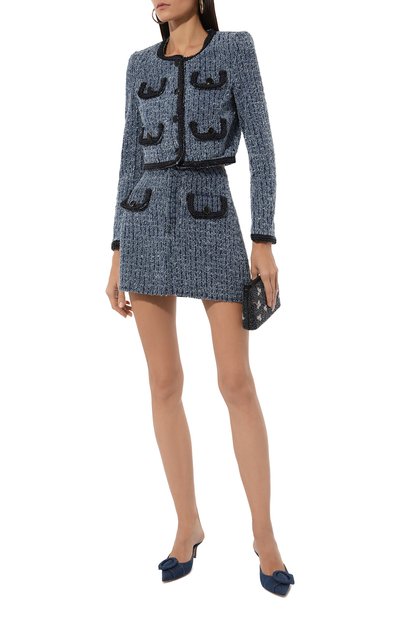 Джинсовая юбка SELF-PORTRAIT, арт. PF24-826SK-BL, фото 2