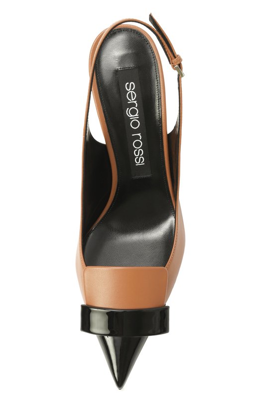 Кожаные туфли sr1 90 Sergio Rossi B07600/MFN595 Коричневый  B07600/MFN595 Фото 6