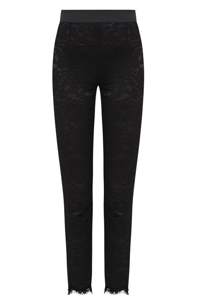 Женские кружевные легинсы DOLCE & GABBANA, арт. FTAHST/HLMCK