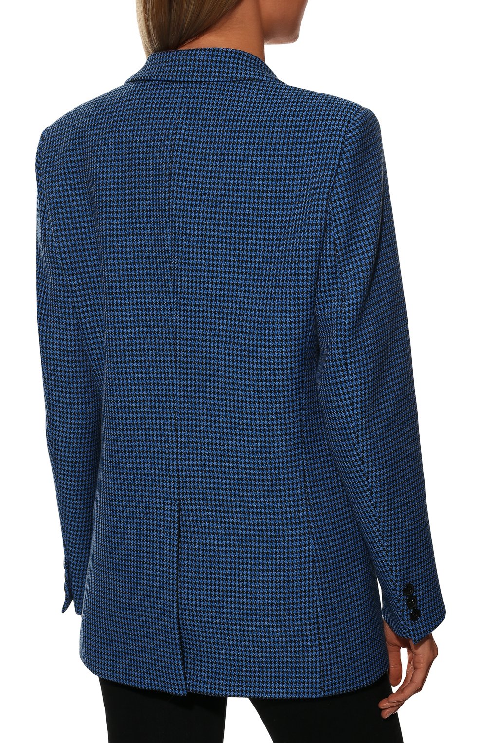 Жакет из вискозы SEVEN LAB синего цвета по цене 27300 руб., арт. J hound b-navy, фото 4 Жакет из вискозы SEVEN LAB, арт. J hound b-navy, фото 4