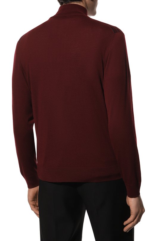 Джемпер из шерсти и шелка Stefano Ricci K606309L01/F22462 Бордовый  K606309L01/F22462 Фото 4