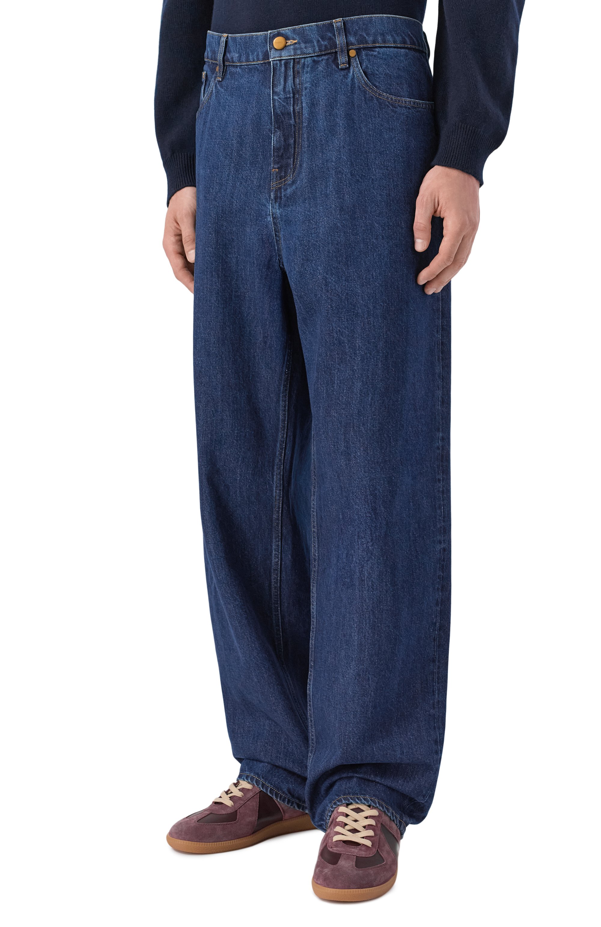 Джинсы JIL SANDER темно-синего цвета по цене 141500 руб., арт. J22KA0357/J45324, фото 3 Джинсы JIL SANDER, арт. J22KA0357/J45324, фото 3