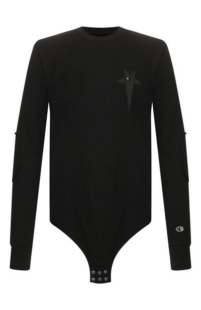 Хлопковый лонгслив rick owens x champion RICK OWENS, арт. CM20S0008/215089, фото 1