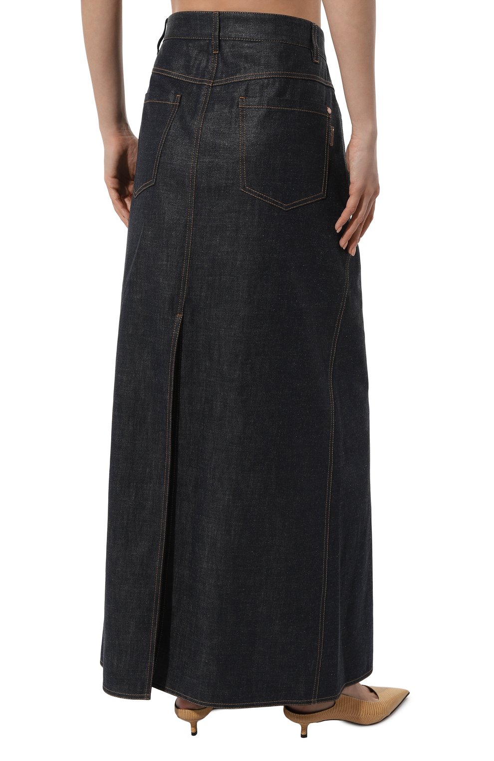 Джинсовая юбка BRUNELLO CUCINELLI, арт. MF28TG3591, фото 4