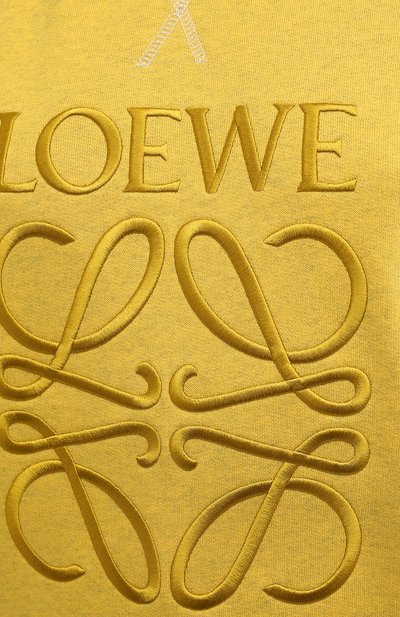 Хлопковое худи LOEWE желтого цвета по цене 77350 руб., арт. S359341XA9, фото 5 Хлопковое худи LOEWE, арт. S359341XA9, фото 5