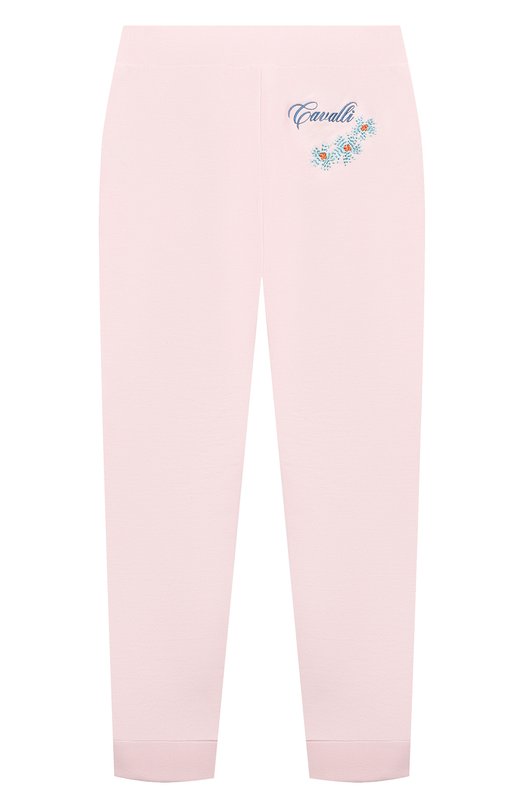 Хлопковые брюки Roberto Cavalli Розовый, фото 2