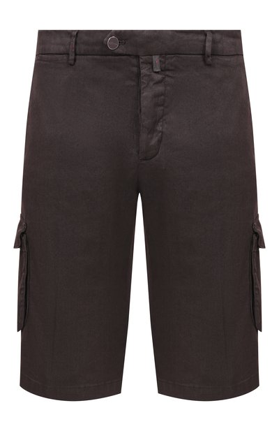 Мужские шорты изо льна и хлопка KITON, арт. UFPPBK0603H