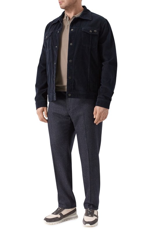 Кашемировые брюки Stefano Ricci M1T5300170/C0002T_001 Синий  M1T5300170/C0002T_001 Фото 2