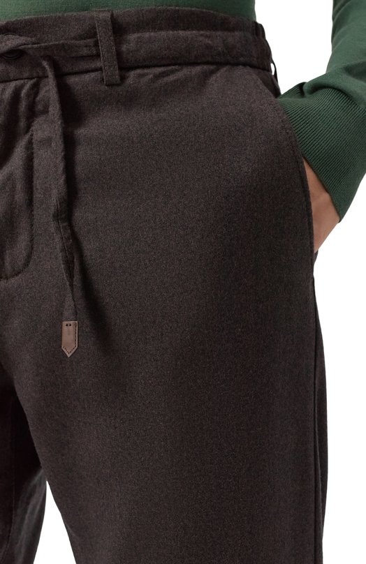 Шерстяные брюки Canali V1659G/AR03472 Коричневый  V1659G/AR03472 Фото 5