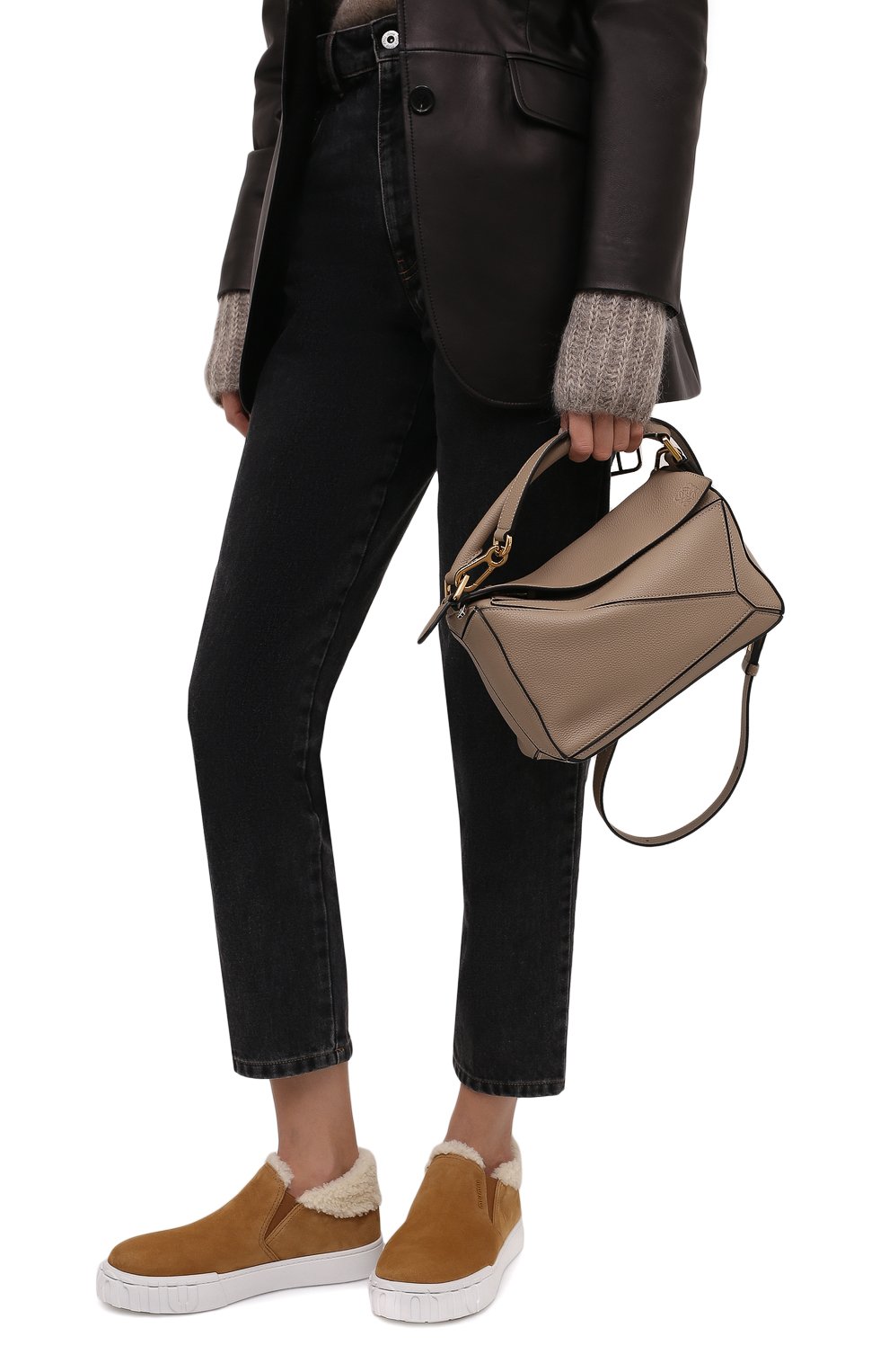 Замшевые слипоны MIU MIU, арт. 5T382D-FDW-F0046-005, фото 2