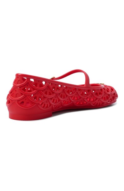 Резиновые балетки ondette VALENTINO красного цвета по цене 65100 руб., арт. 9W2S0PV9/RMC, фото 5 Резиновые балетки ondette VALENTINO, арт. 9W2S0PV9/RMC, фото 5
