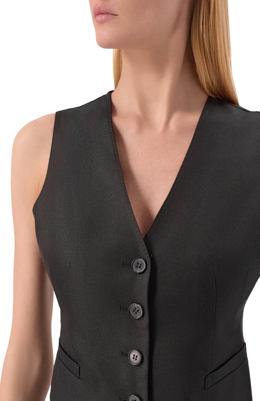 Шелковый жилет MVST M25.1PW.J003/ZEGNA Чёрный  M25.1PW.J003/ZEGNA Фото 5