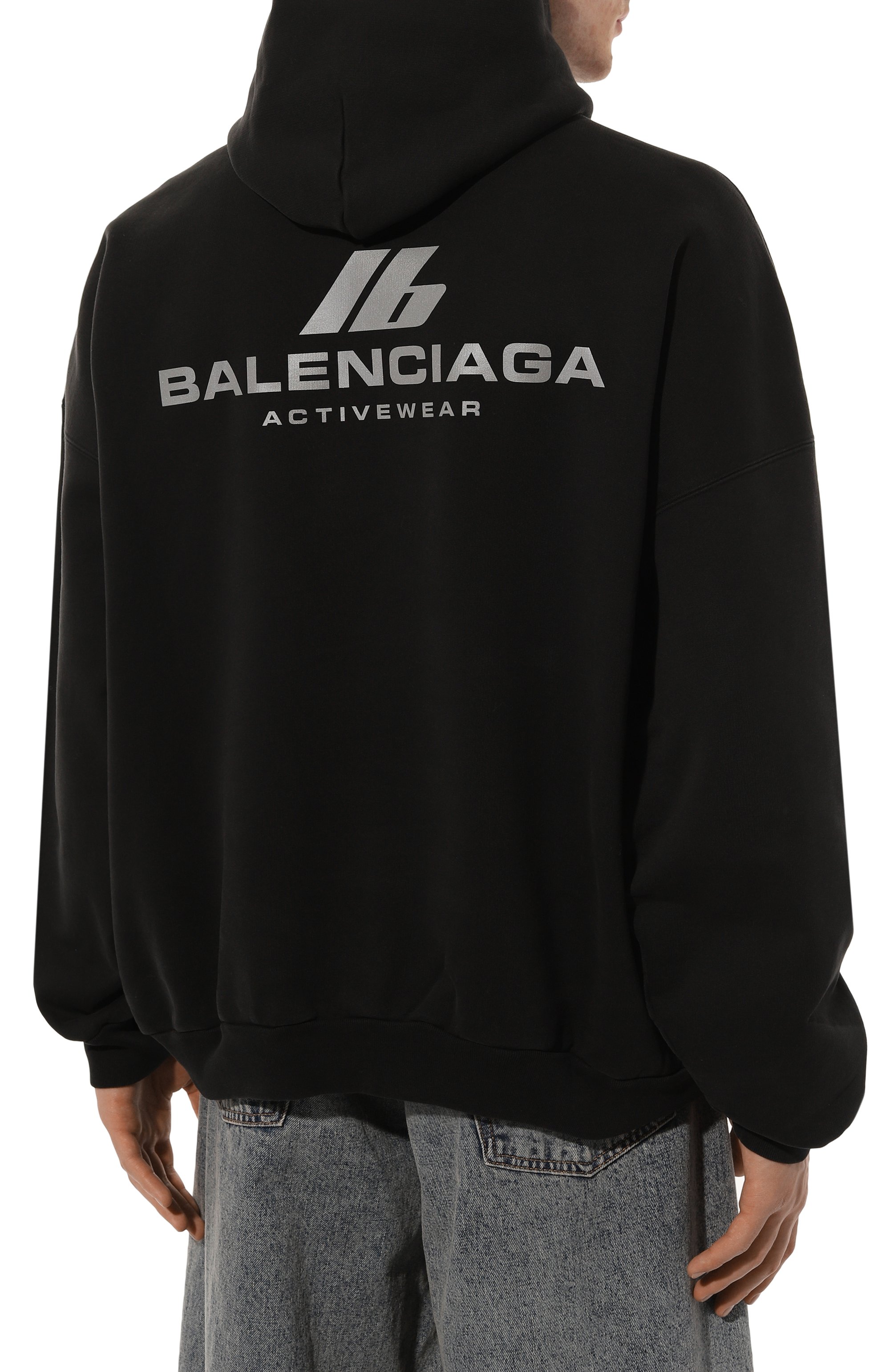 Хлопковое худи BALENCIAGA, арт. 739024/TQVT8, фото 4