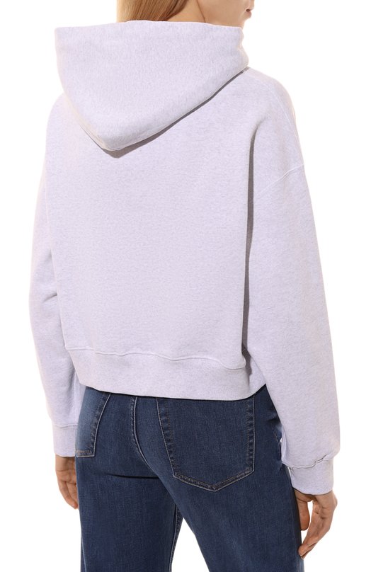 Хлопковое худи AECA WHITE AWCFFWBCTSPSO001A5 Серый  AWCFFWBCTSPSO001A5 Фото 4