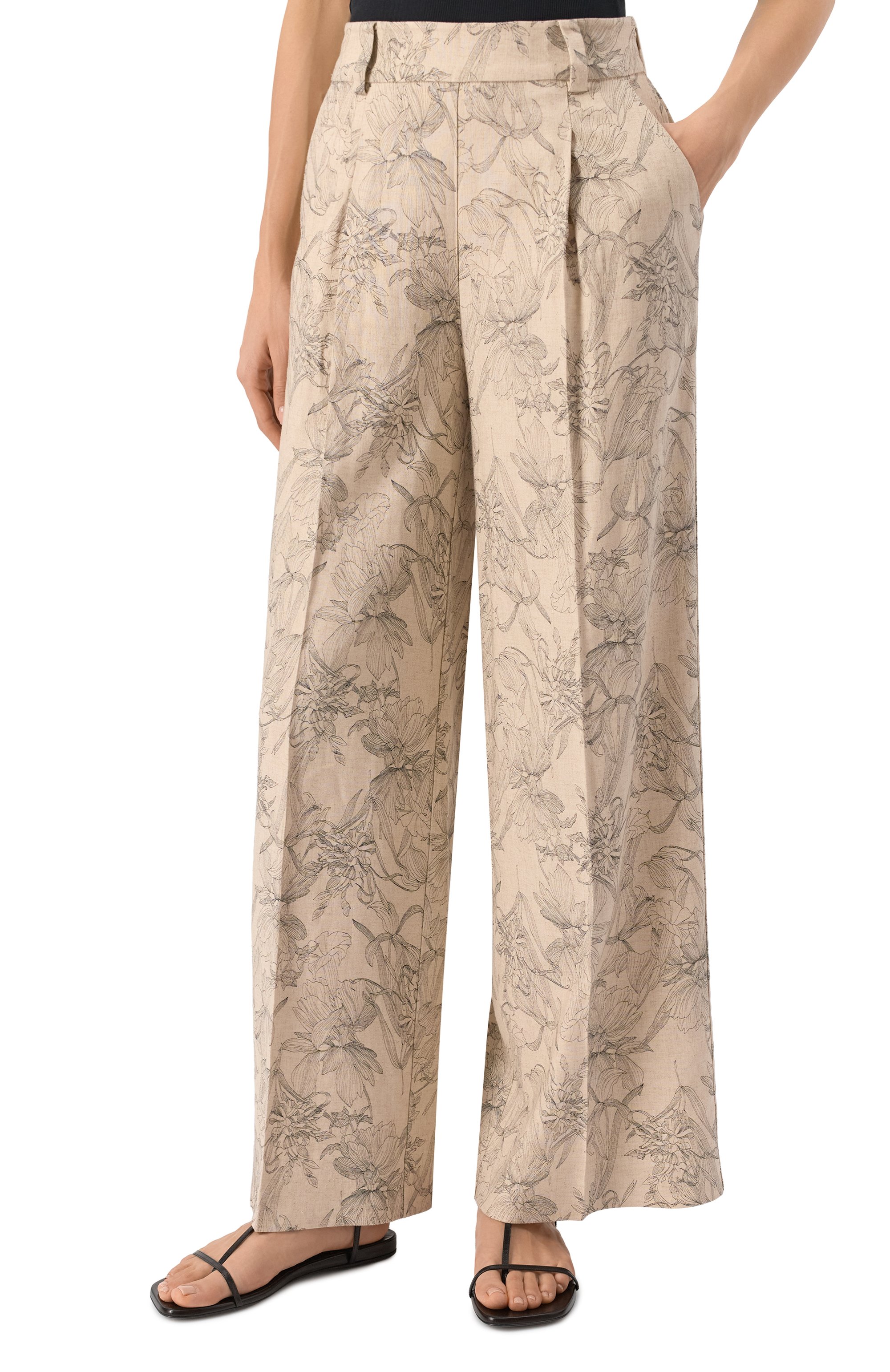 Брюки из вискозы и льна WINDSOR, арт. 52 DH456HV 10019671/30046397, фото 3