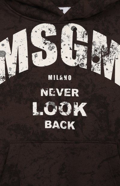 Хлопковое худи MSGM KIDS, арт. F6MSJBHS318, фото 3