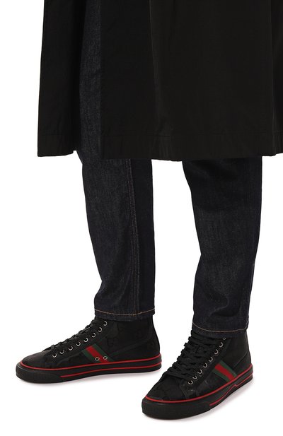 Текстильные кеды gucci tennis 1977 GUCCI, арт. 628717 H9H80, фото 3