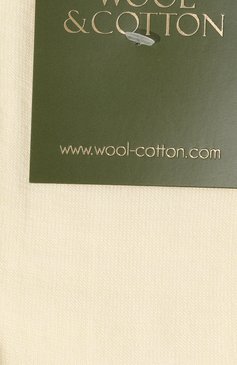 Детские шерстяные носки WOOL&COTTON молочного цвета, арт. NNRU-001-39-41 | Фото 2 (Материал сплава: Проставлено; Материал: Шерсть, Текстиль; Нос: Не проставлено; Кросс-КТ: Носки; Мальчики Кросс-КТ: Носки)