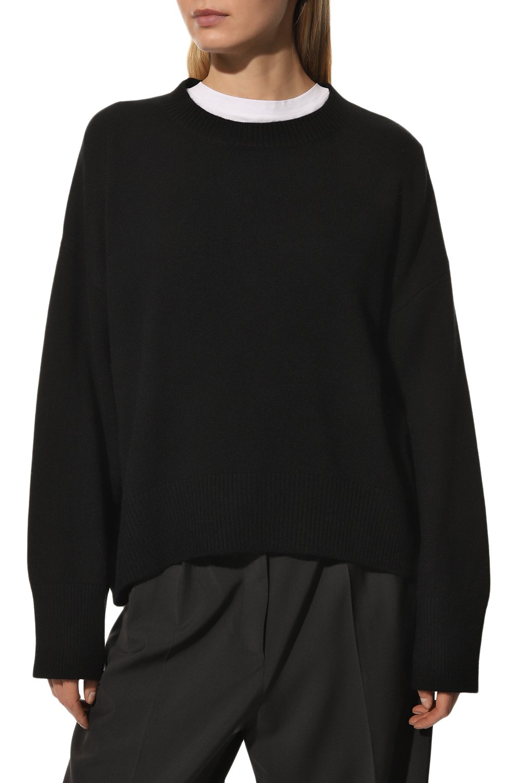 Кашемировый пуловер SEVEN LAB черного цвета по цене 29400 руб., арт. Jumper 22 black, фото 3 Кашемировый пуловер SEVEN LAB, арт. Jumper 22 black, фото 3