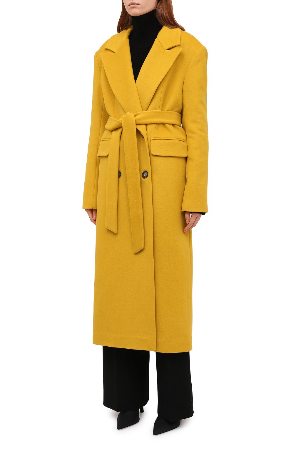 Пальто из шерсти и вискозы LESYANEBO, арт. FW21/H-405/OLZ, фото 3