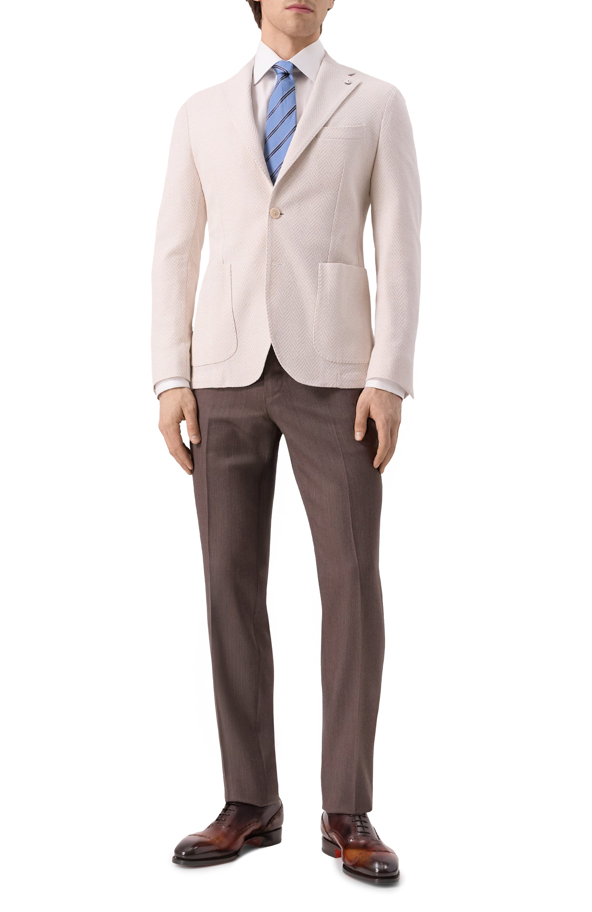 Кожаные оксфорды adrian SANTONI, арт. MCAG18885MC3HWVE, фото 2