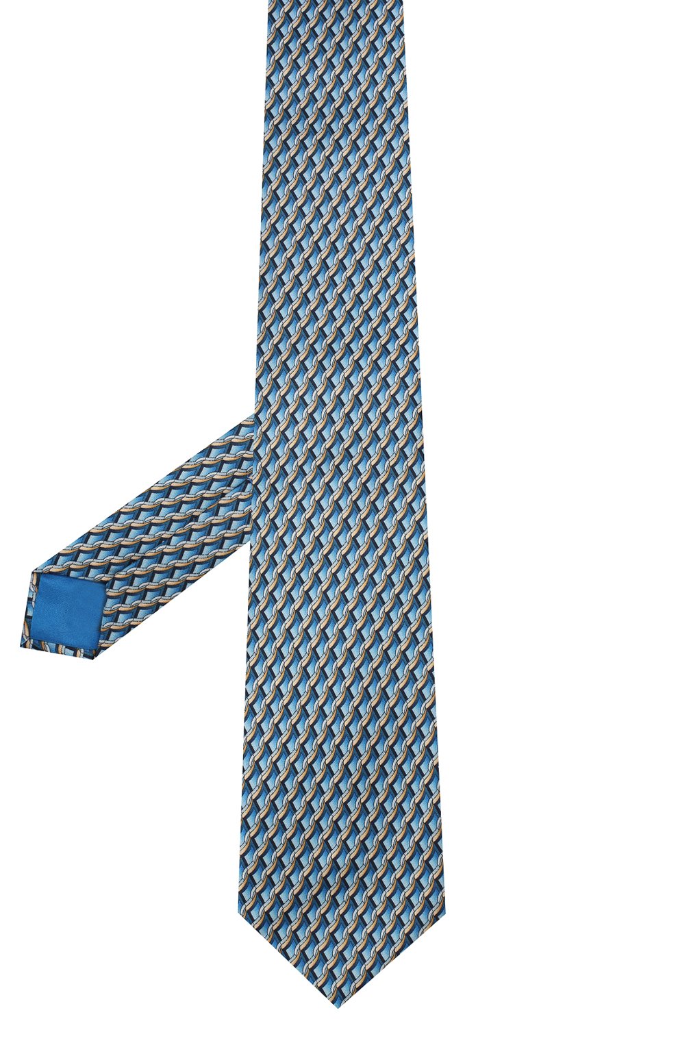Шелковый галстук ZILLI синего цвета по цене 25800 руб., арт. 50529/TIES, фото 2 Шелковый галстук ZILLI, арт. 50529/TIES, фото 2