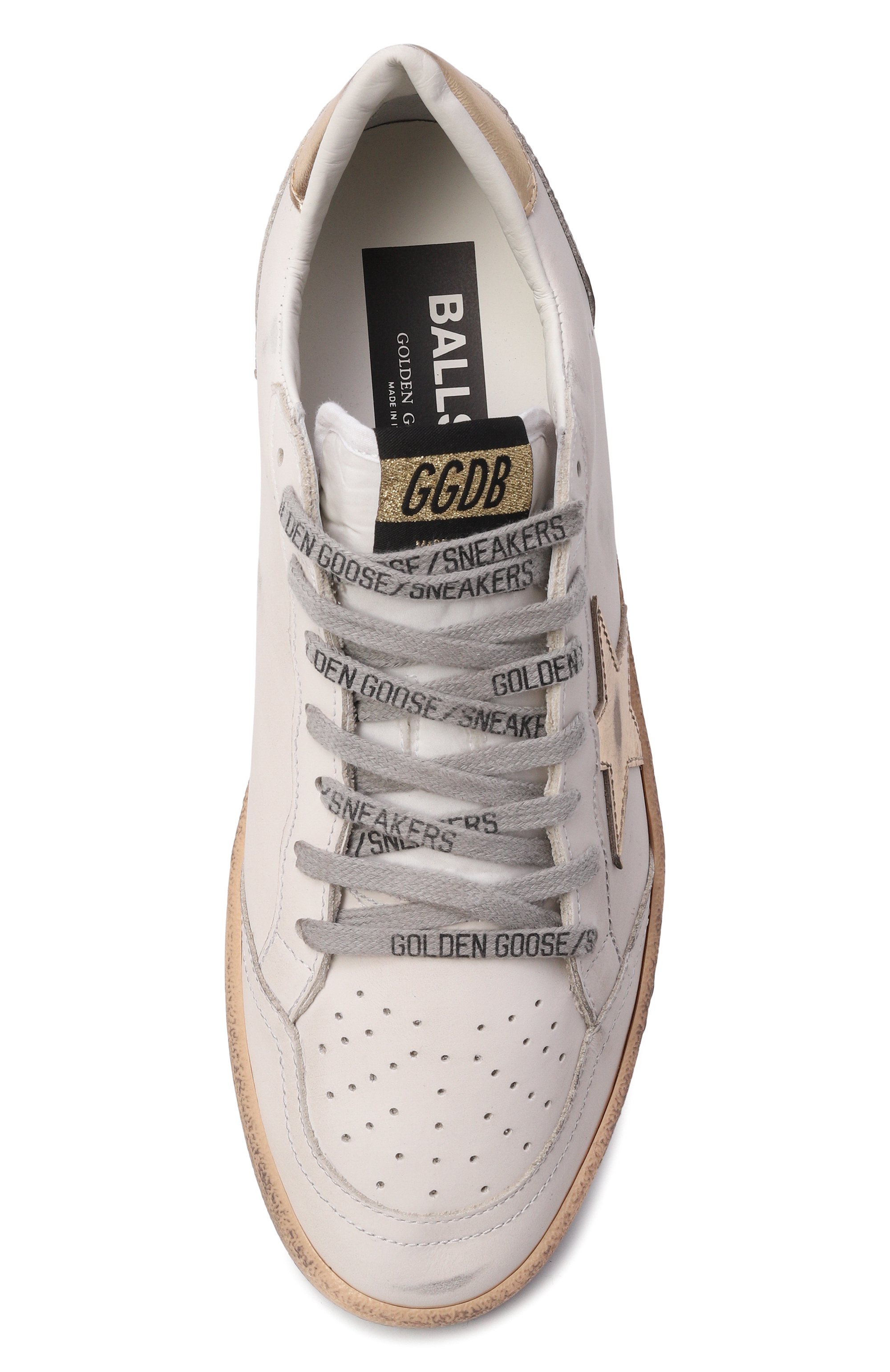 Кожаные кеды ball star GOLDEN GOOSE DELUXE BRAND, арт. GWF00117.F000783, фото 6