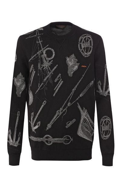 Свитшот из смеси хлопка и шелка ZEGNA, арт. CSF91/110, фото 1