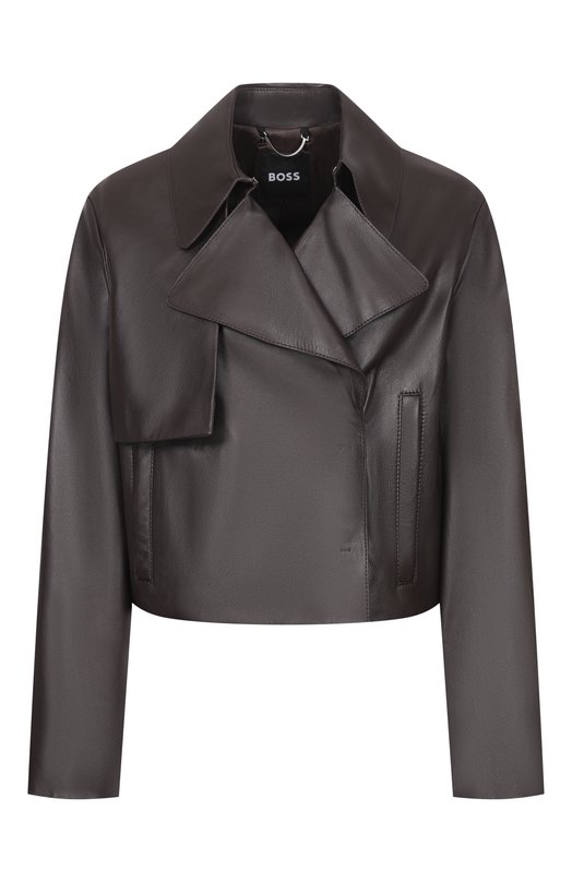 Кожаная куртка BOSS 50559306 Коричневый 50559306