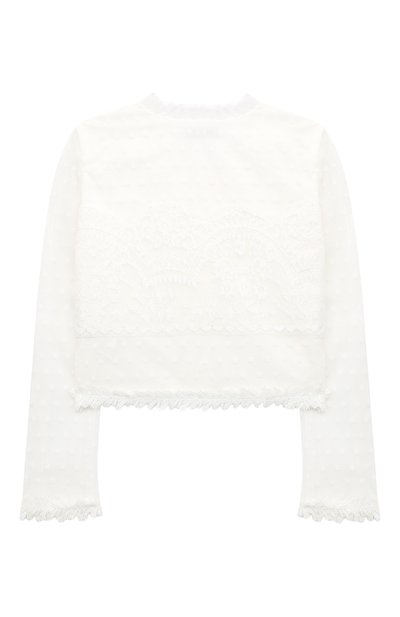 Кружевная блузка из хлопка DESIGNERS CAT, арт. 100000K01000036/10A-12A, фото 2