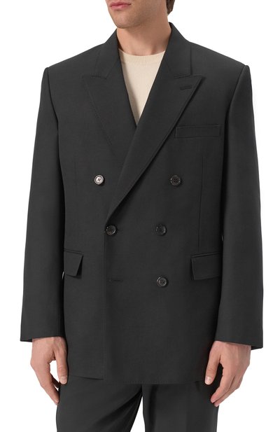 Шерстяной пиджак SAINT LAURENT, арт. 816394/Y2J02, фото 4