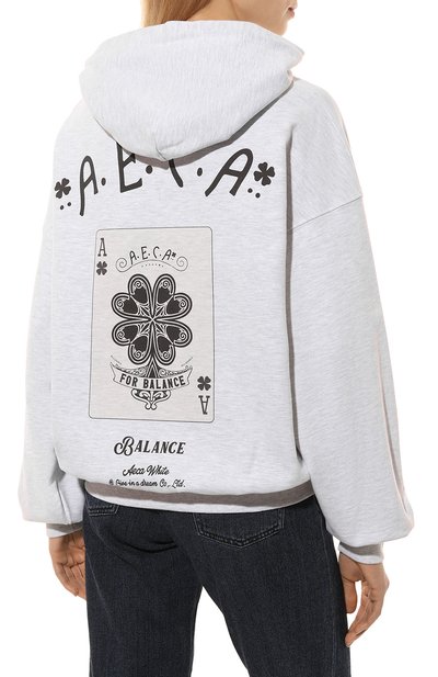 Хлопковое худи AECA WHITE, арт. FWCMFWBDTSPSO001C0, фото 4