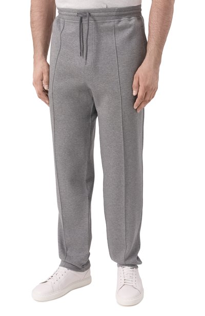 Брюки из хлопка и кашемира BRUNELLO CUCINELLI, арт. MM8313212G, фото 3